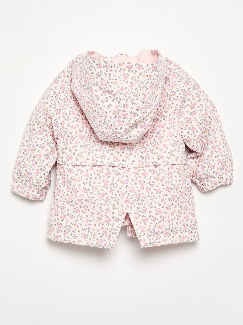 Parka idrorepellente con cappuccio Rosa - Kiabi