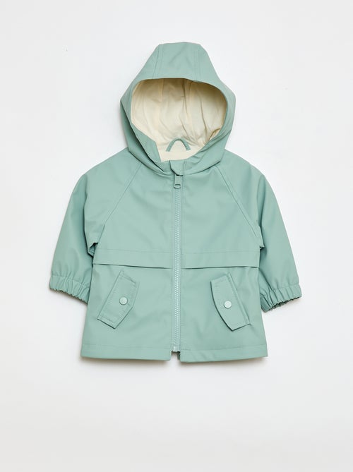 Parka in gomma con cappuccio - Kiabi