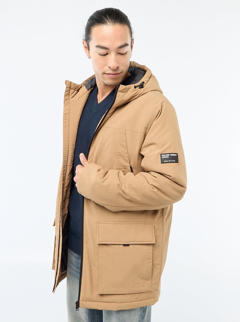 Parka légère à capuche déparlent Beige - Kiabi