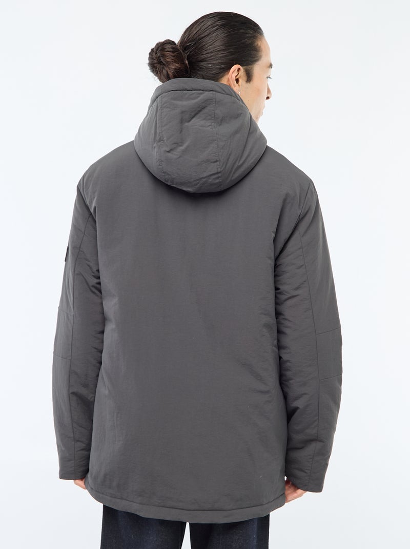 Parka légère à capuche déparlent Noir - Kiabi