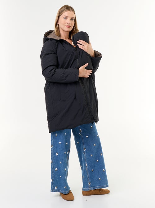Parka longue matelassée à capuche - Kiabi