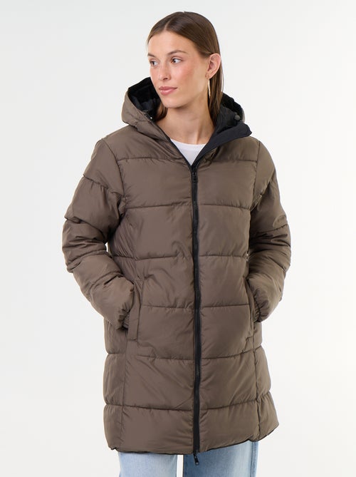 Parka longue réversible - Kiabi