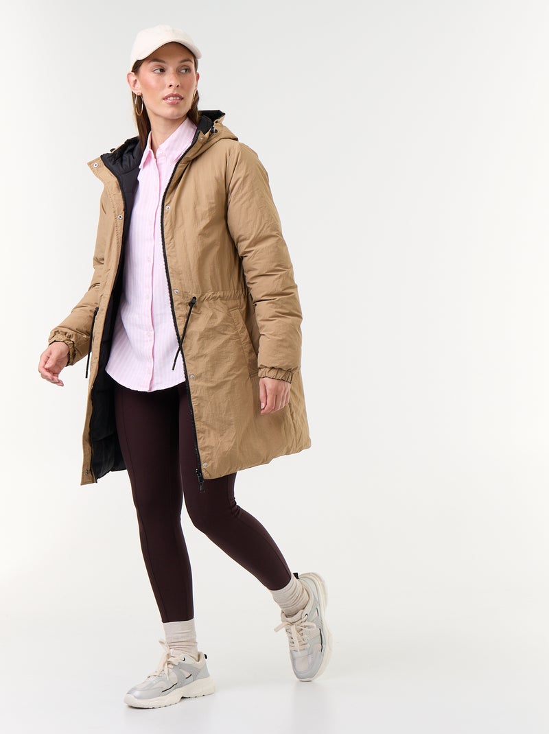 Parka lungo reversibile Beige - Kiabi