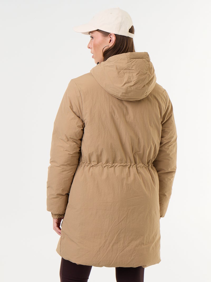 Parka lungo reversibile Beige - Kiabi