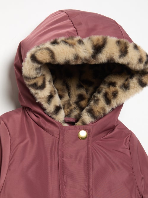 Parka mit Kapuze und Kunstfellfutter - Kiabi