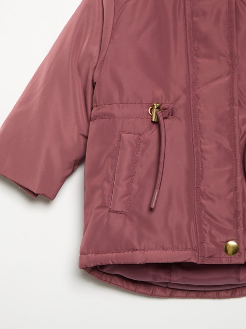 Parka mit Kapuze und Kunstfellfutter - Kiabi