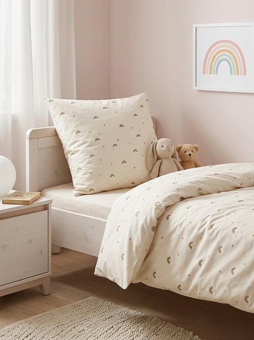 Parure de lit 1 personne 140x200 cm en coton - Kiabi Parure de lit 1 personne 140x200 cm en coton - Kiabi