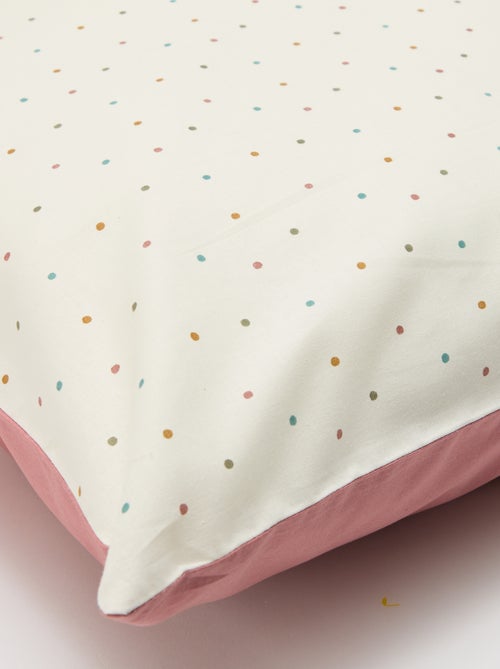 Parure de lit 1 personne 140x200 cm en coton - Kiabi Parure de lit 1 personne 140x200 cm en coton - Kiabi