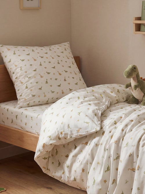 Parure de lit 1 personne 140x200 cm en coton - Kiabi