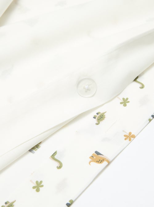 Parure de lit 1 personne 140x200 cm en coton - Kiabi