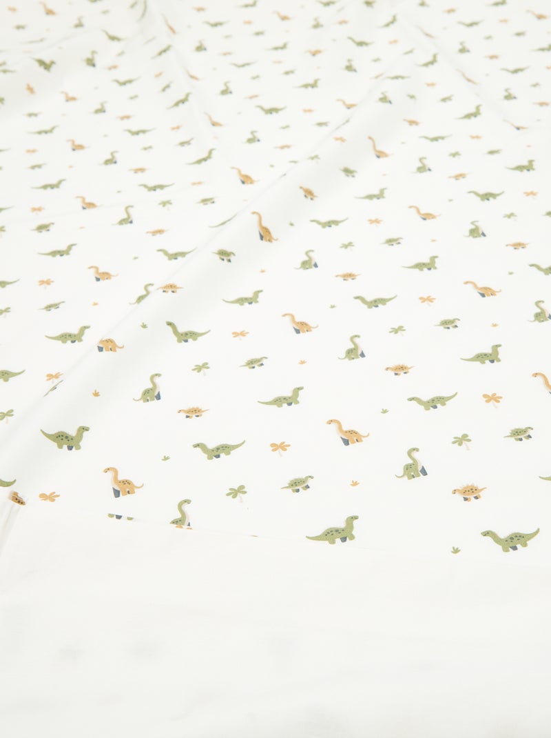 Parure de lit 1 personne 140x200 cm en coton Beige - Kiabi