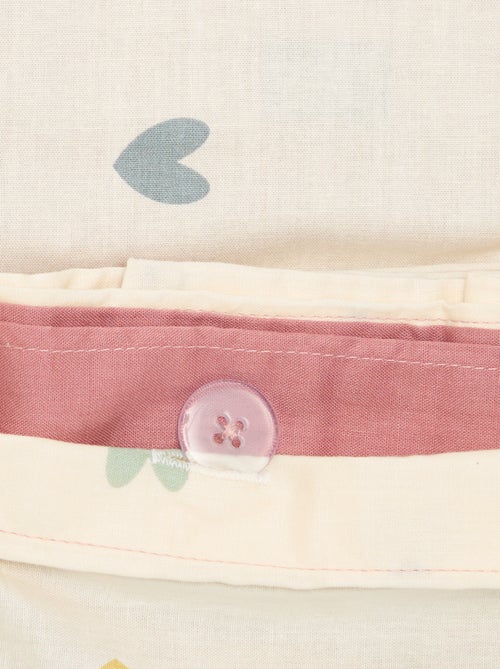Parure de lit 1 personne 140x200 cm en coton - Kiabi