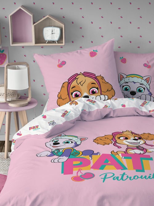 Parure de lit 1 personne 2 pièces 'Pat'Patrouille' : housse de couette + taie d'oreiller - Kiabi