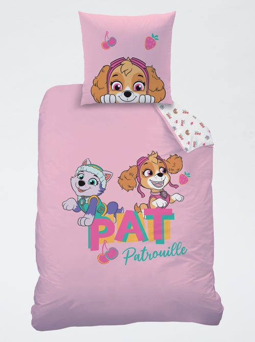 Parure de lit 1 personne 2 pièces 'Pat'Patrouille' : housse de couette + taie d'oreiller - Kiabi