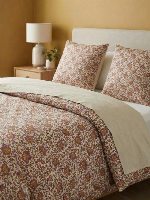 Parure de lit 2 personnes 240 x 220cm en coton 57 fils - Kiabi Home - Kiabi