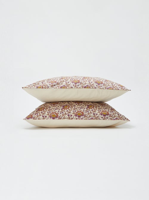 Parure de lit 2 personnes 240 x 220cm en coton 57 fils - Kiabi Home - Kiabi