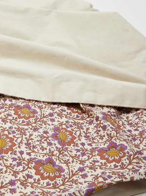 Parure de lit 2 personnes 240 x 220cm en coton 57 fils - Kiabi Home - Kiabi