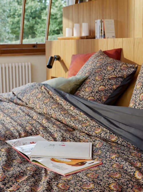 Parure de lit 2 personnes 240 x 220cm en coton 57 fils - Kiabi Home - Kiabi Parure de lit 2 personnes 240 x 220cm en coton 57 fils - Kiabi Home - Kiabi
