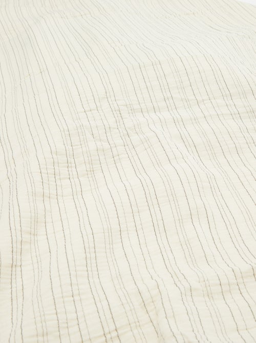 Parure de lit 2 personnes (240 x 220cm) en gaze de coton - Kiabi Home - Kiabi