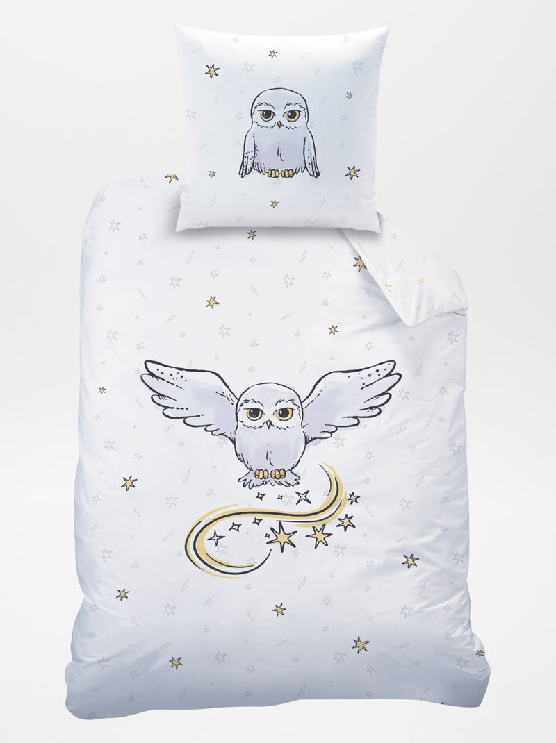 Parure de lit 'Harry Potter' - 1 personne Blanc - Kiabi