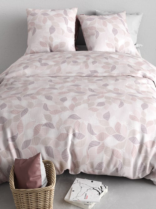 Parure de lit imprimée housse de couette + 2 taies - 2 personnes - Kiabi