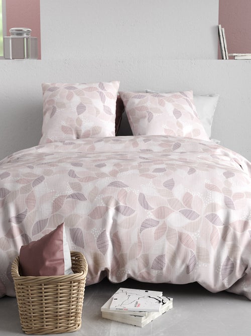 Parure de lit imprimée housse de couette + 2 taies - 2 personnes - Kiabi