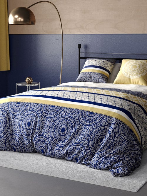 Parure de lit imprimée housse de couette + 2 taies - 2 personnes - Kiabi