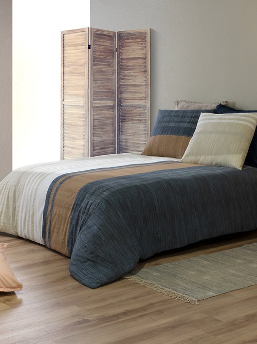 Parure de lit imprimée housse de couette + 2 taies - 2 personnes - Kiabi