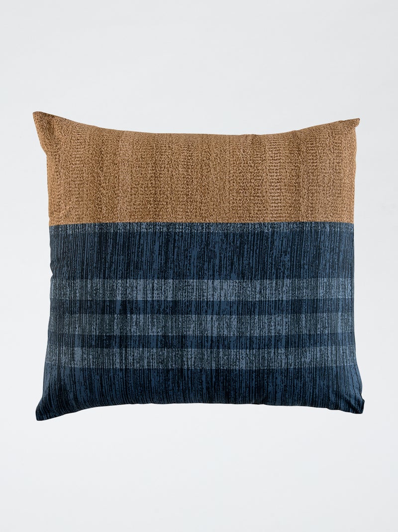 Parure de lit imprimée housse de couette + 2 taies - 2 personnes Bleu - Kiabi