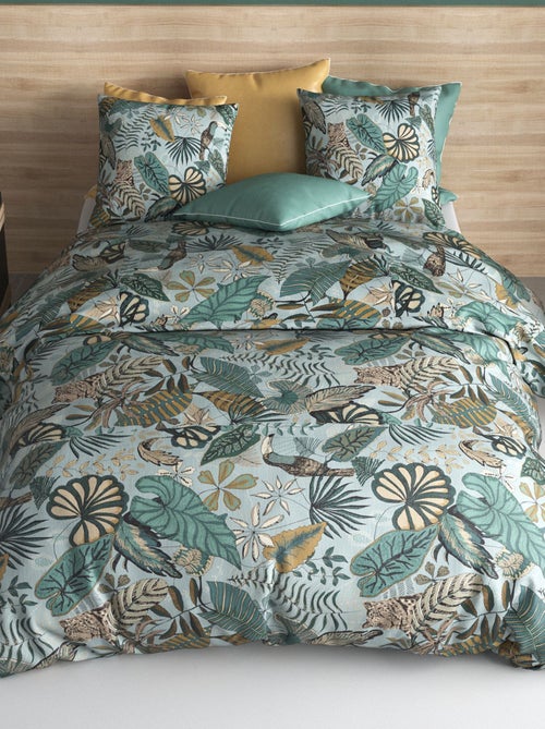 Parure de lit imprimée housse de couette + 2 taies - 2 personnes - Kiabi