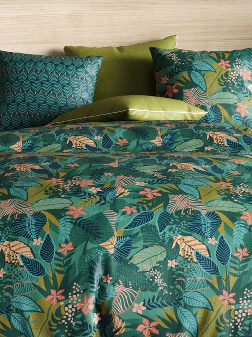 Parure de lit imprimée housse de couette + 2 taies - 2 personnes - Kiabi