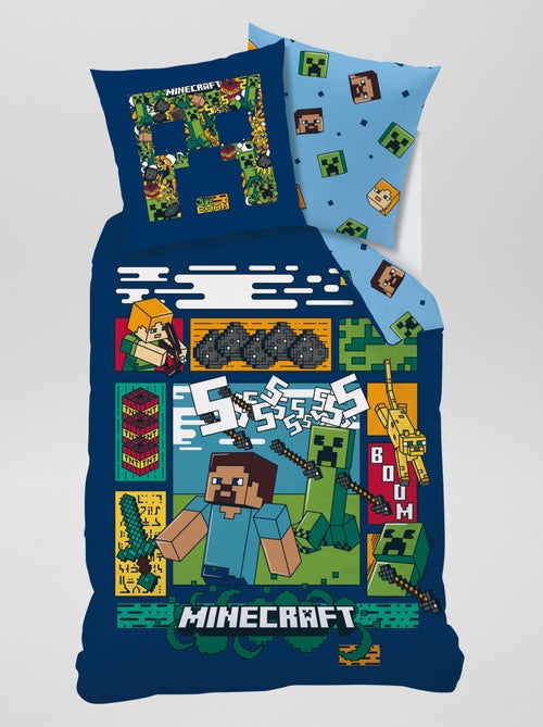 Parure de lit 'Minecraft' - 1 personne - Kiabi Parure de lit 'Minecraft' - 1 personne - Kiabi