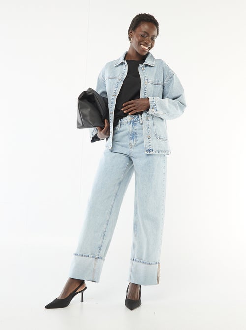 Patch Pocket Denim Jacket - Kiabi
