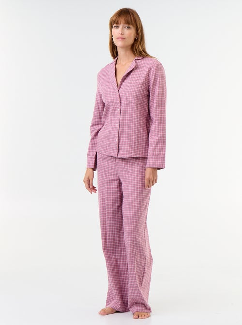 Patterned 2-Piece Pajama Set: Shirt + Pants - Kiabi