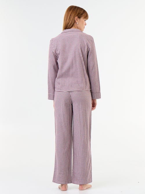 Patterned 2-Piece Pajama Set: Shirt + Pants - Kiabi
