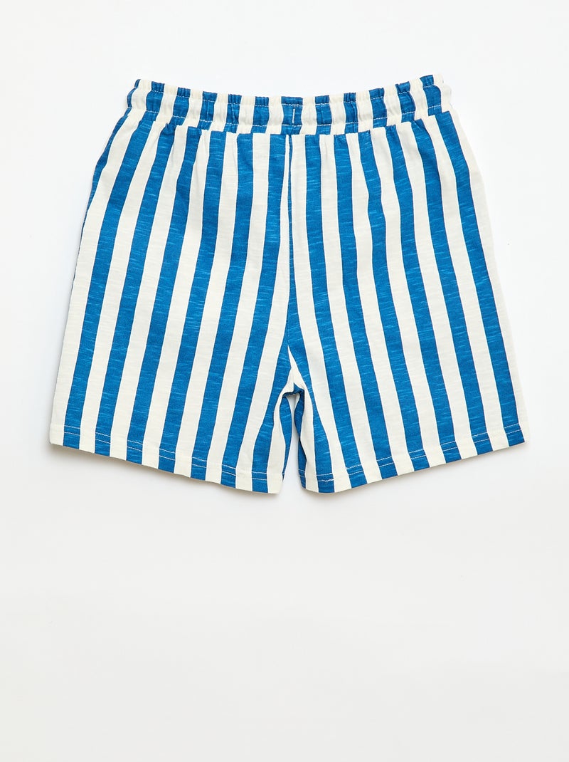 Patterned Bermuda Shorts Blue - Kiabi