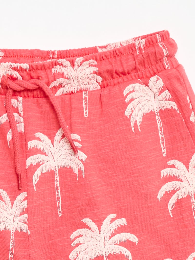 Patterned Bermuda Shorts Red - Kiabi
