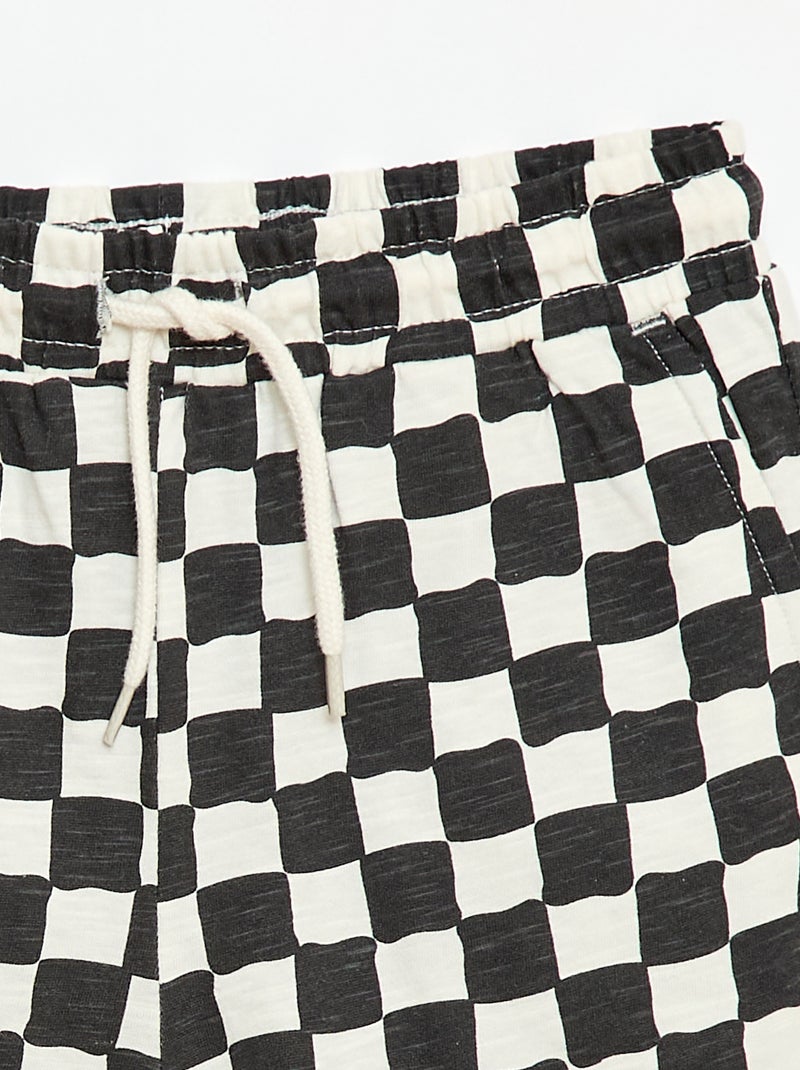 Patterned Bermuda Shorts White - Kiabi