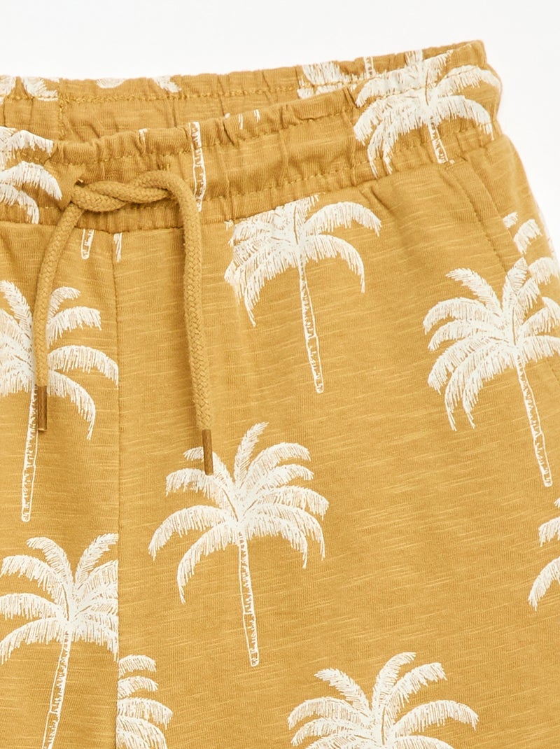 Patterned Bermuda Shorts Yellow - Kiabi