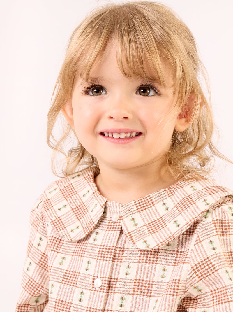 Patterned Blouse Beige - Kiabi