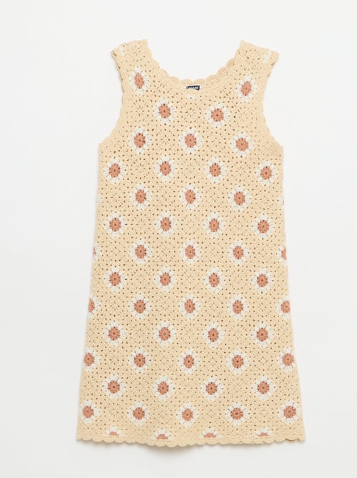 Patterned crochet dress - Kiabi