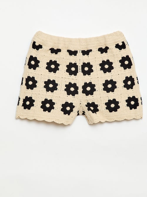 Patterned Crochet Shorts - Kiabi