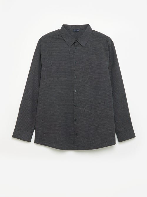 Patterned Dobby Shirt - Kiabi