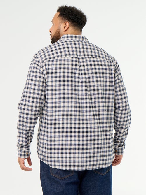 Patterned flannel shirt - Kiabi