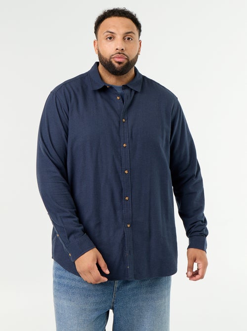 Patterned flannel shirt - Kiabi