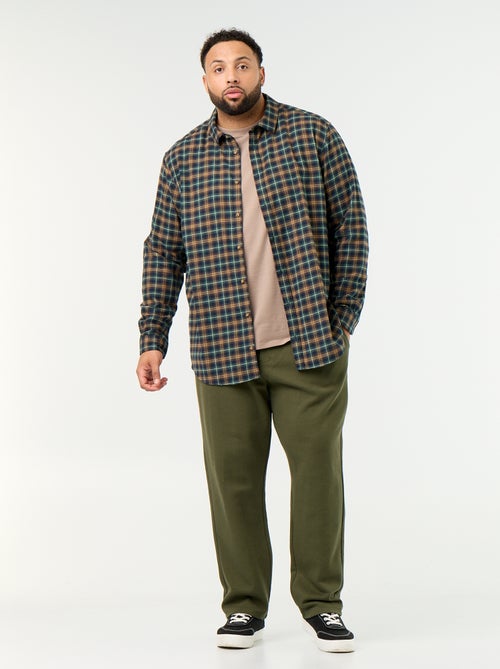 Patterned flannel shirt - Kiabi