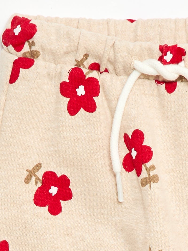 Patterned Joggers Beige - Kiabi