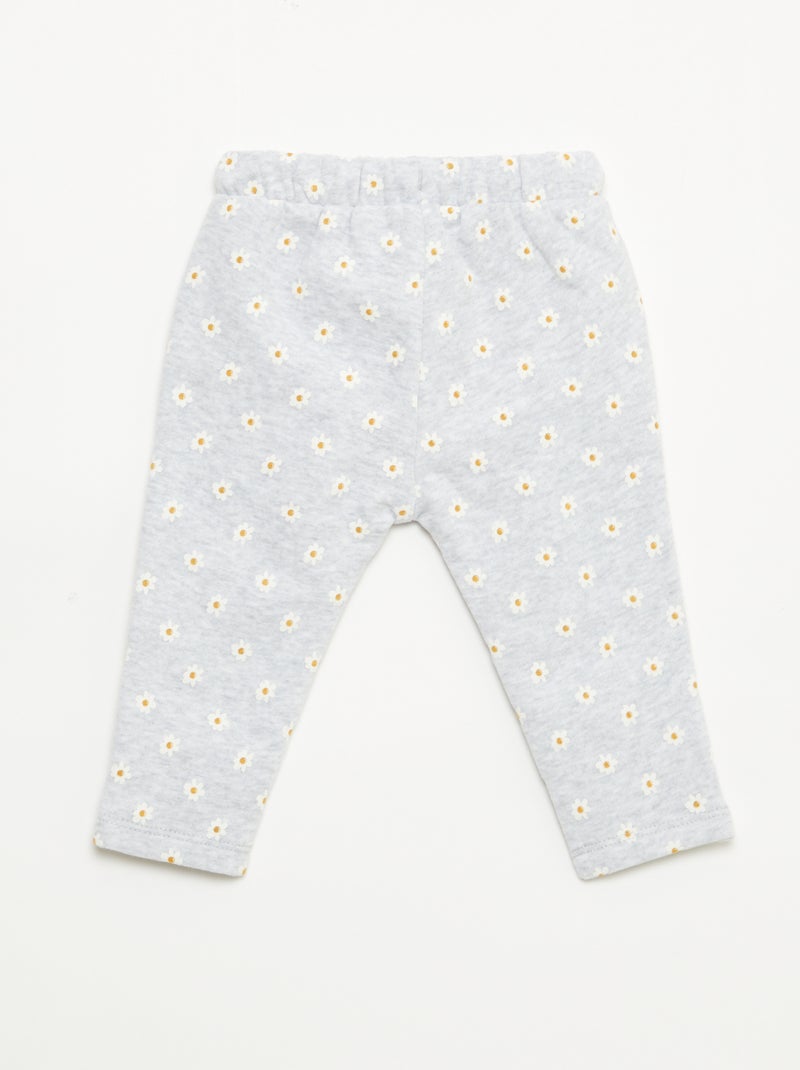 Patterned Joggers Grey - Kiabi