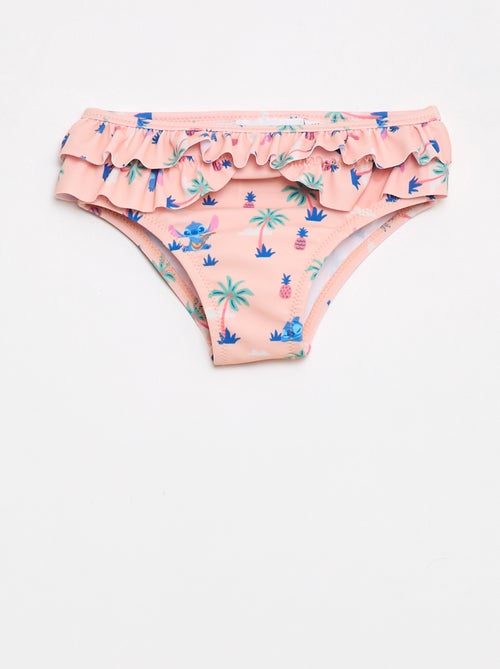 Patterned Ruffled Swimsuit - Kiabi