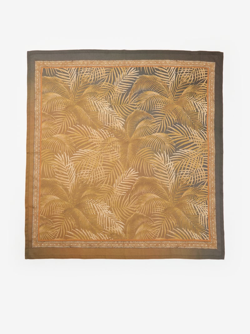 Patterned Scarf Brown - Kiabi